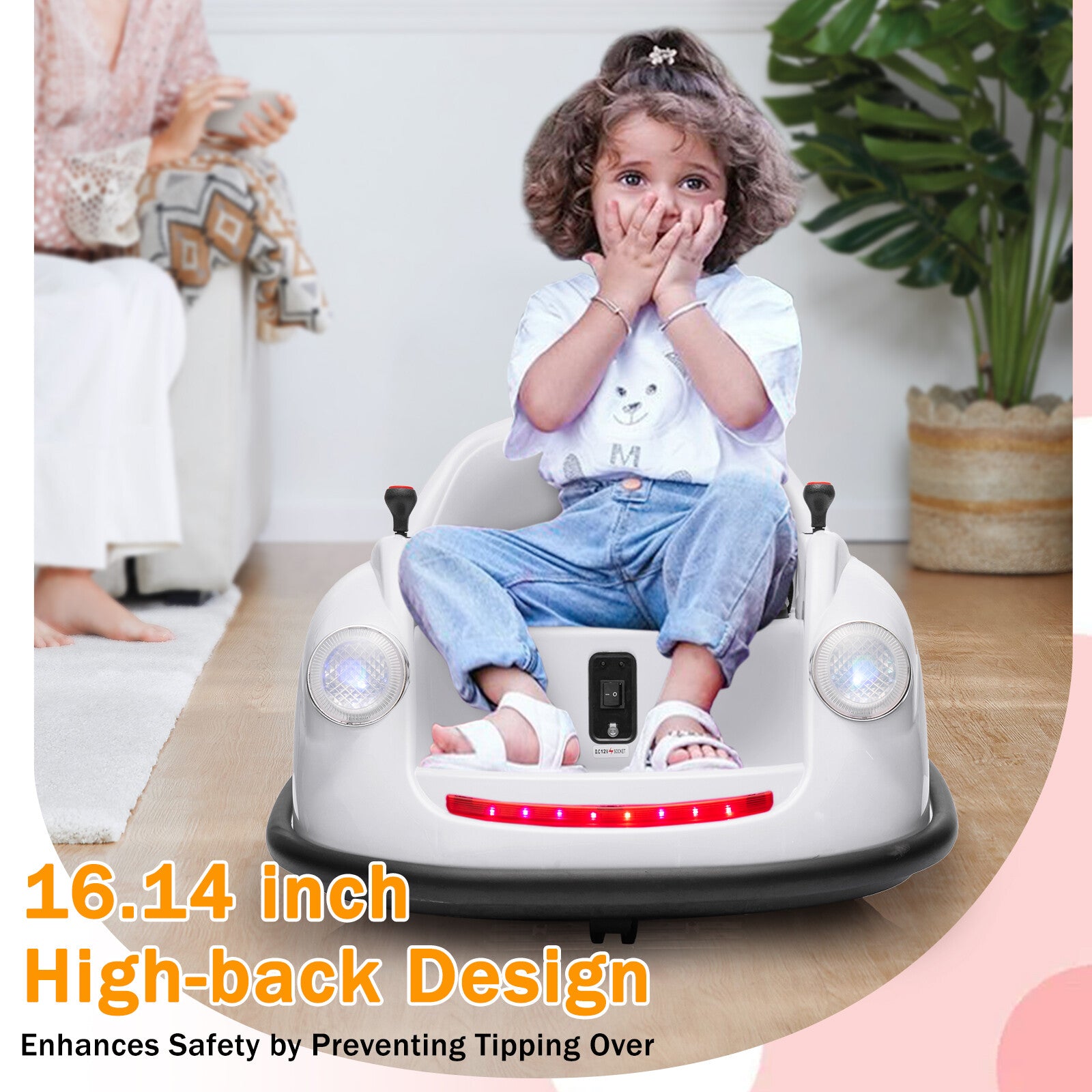 12V Electric Ride-On Bumper Car for Kids with 2 Speeds and 360° Rotation Trend Times 2
