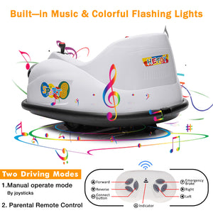 12V Electric Ride-On Bumper Car for Kids with 2 Speeds and 360° Rotation Trend Times 3