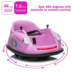 12V Electric Ride-On Bumper Car with 2 Speeds for Kids and Toddlers Trend Times 3