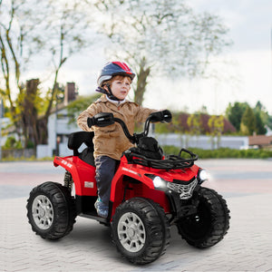 12V Electric Kids Ride-On ATV 4 Wheeler Quad with 2 Speeds MP3 and Headlights Red Trend Times 2