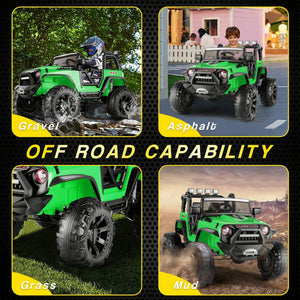 12V 24V Electric Kids Ride-On 4-Wheeler ATV Jeep Truck Toy Car with MP3 for Toddlers Trend Times 24