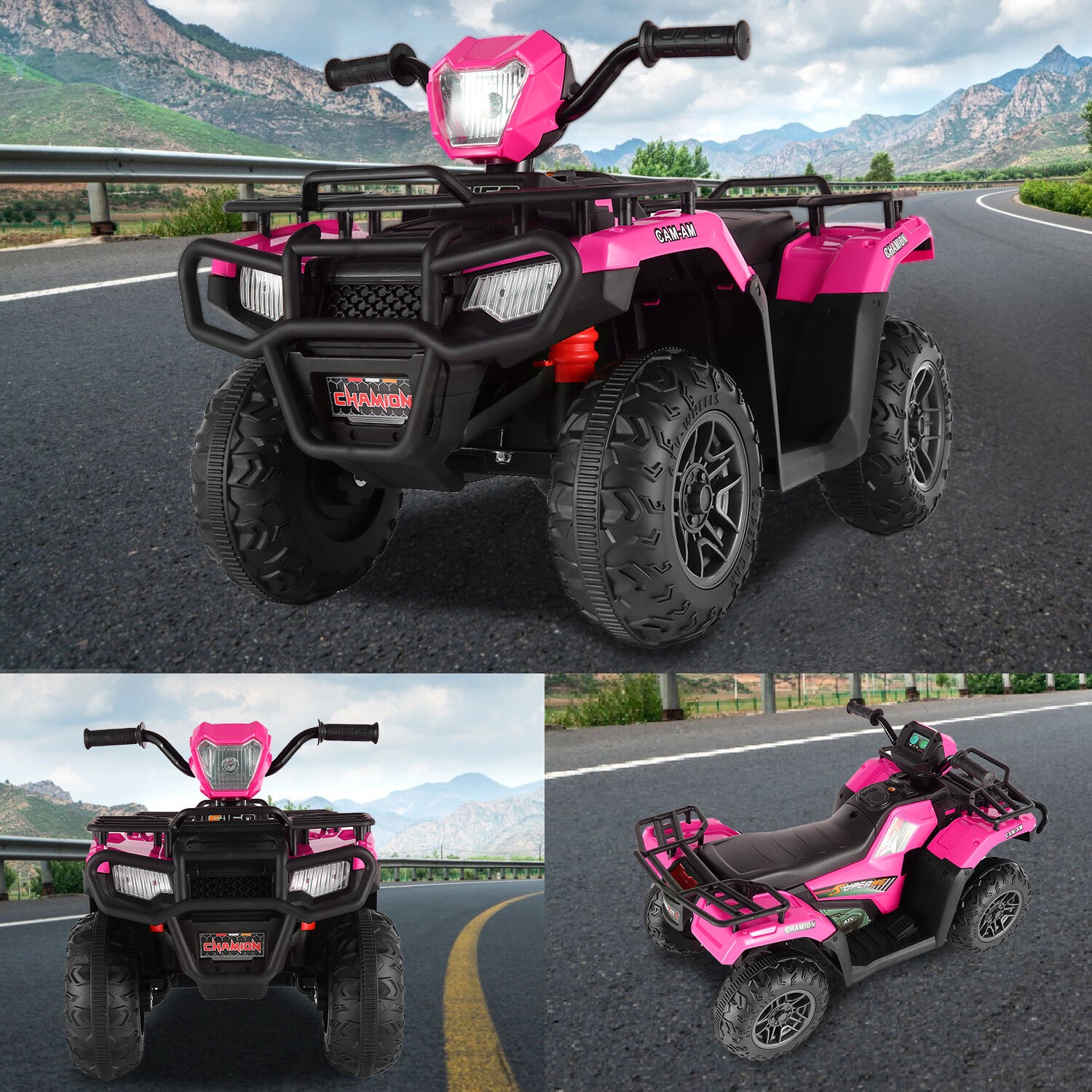12V/24V Electric Ride-On Four Wheeler Toy Car Jeep Truck ATV for Kids Trend Times 28