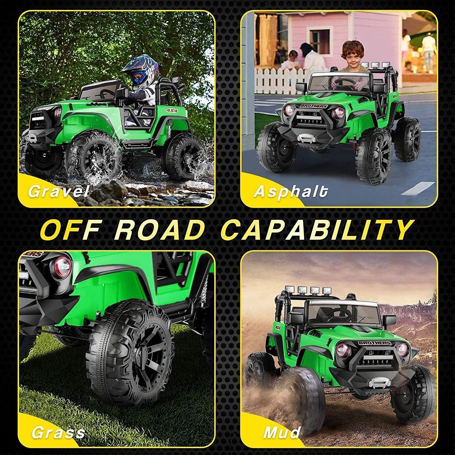 12V-24V Ride-On Electric Power Wheel ATV Truck Car for Kids Ages 3-8 Boys and Girls Trend Times 2