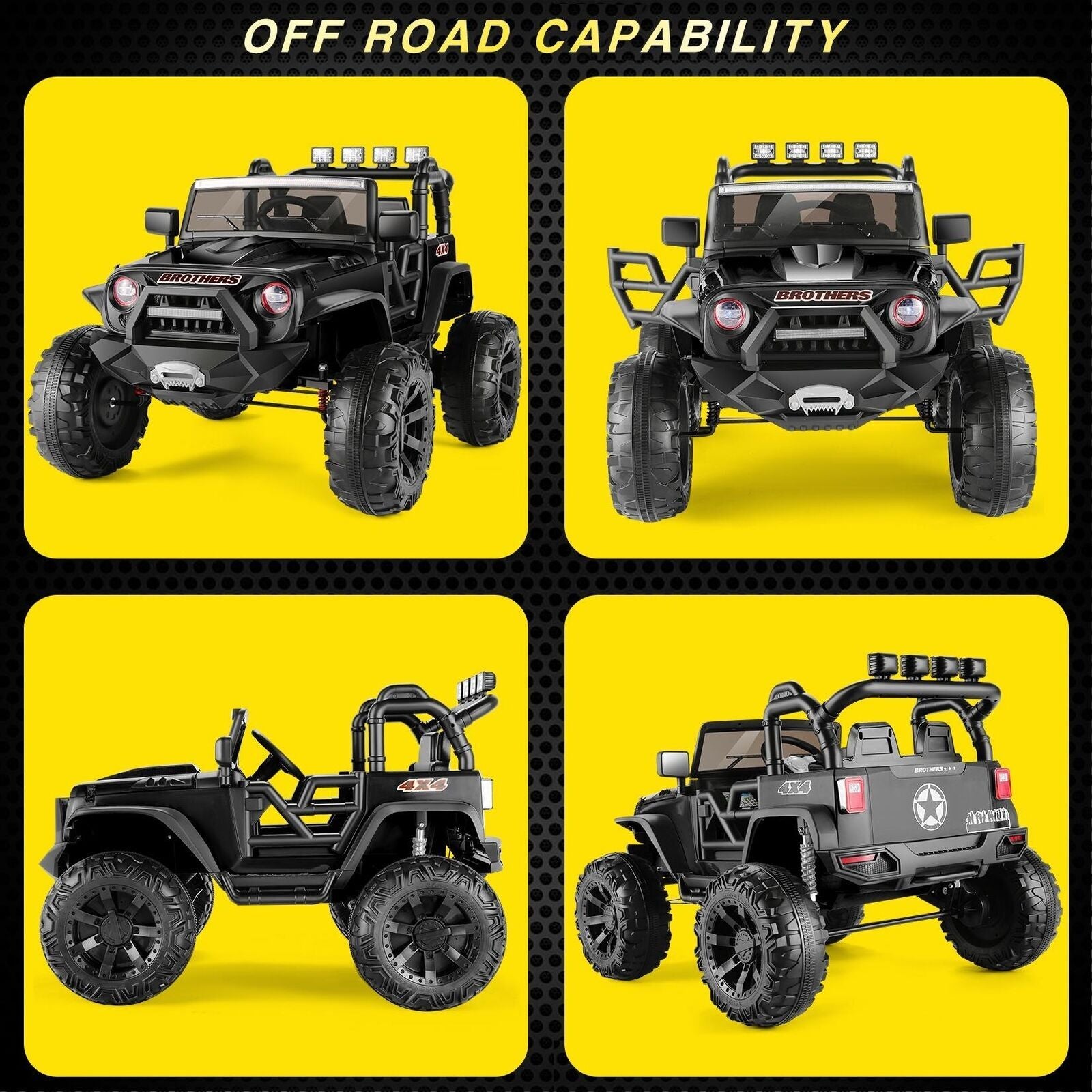 12V/24V Electric Ride-On Power Wheel ATV Truck Car for Kids Ages 3-8 Trend Times 11