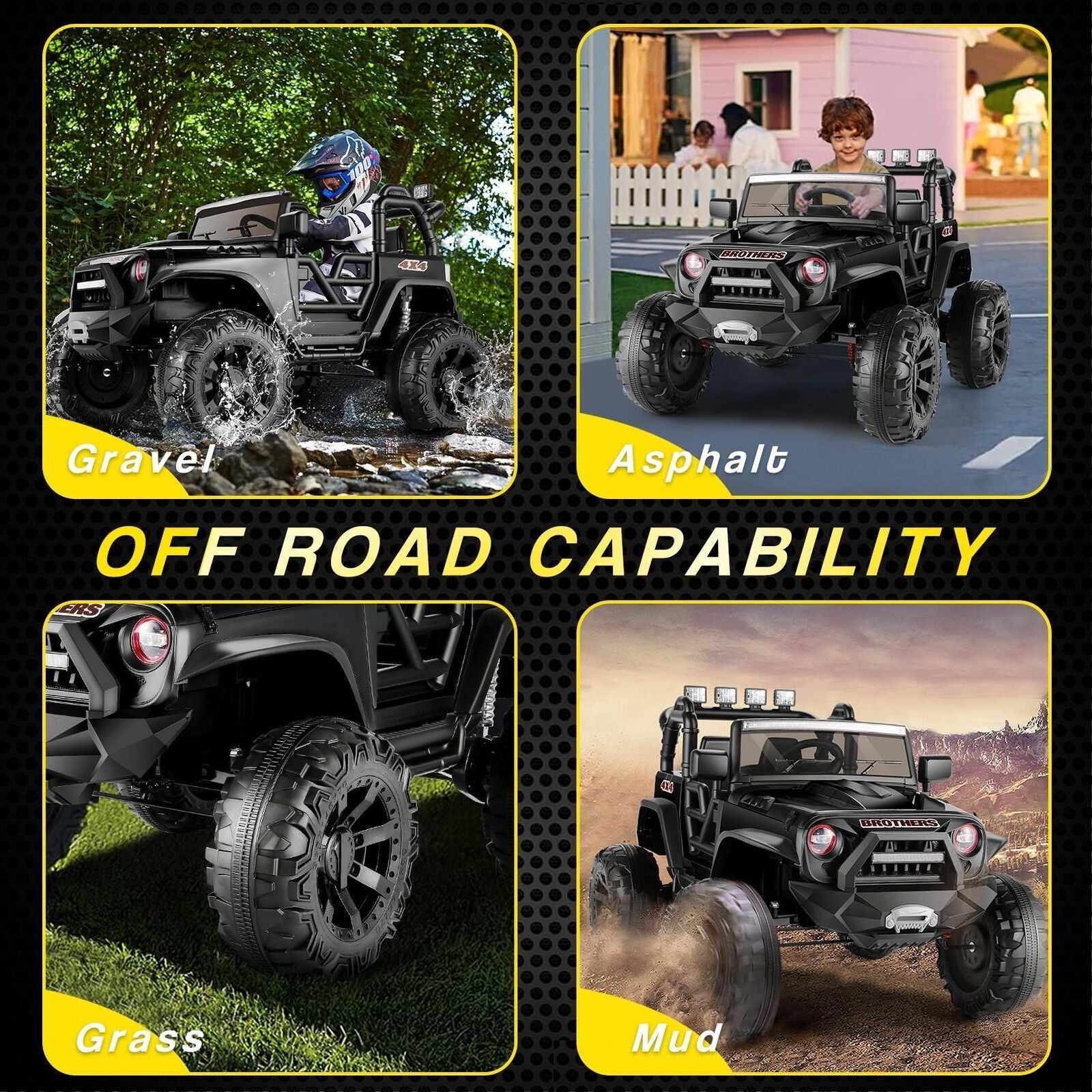 12V/24V Ride-On Electric Power Wheel ATV Truck Car for Kids Ages 3-8 Trend Times 10