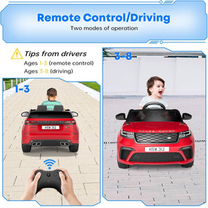 12V/24V Licensed Land Rover Red 2-Seater Ride-On Truck Car Toy with Remote Control Trend Times 25
