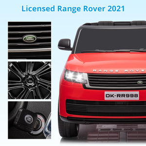 12V/24V Licensed Land Rover Red 2-Seater Ride-On Truck Car Toy with Remote Control Trend Times 6