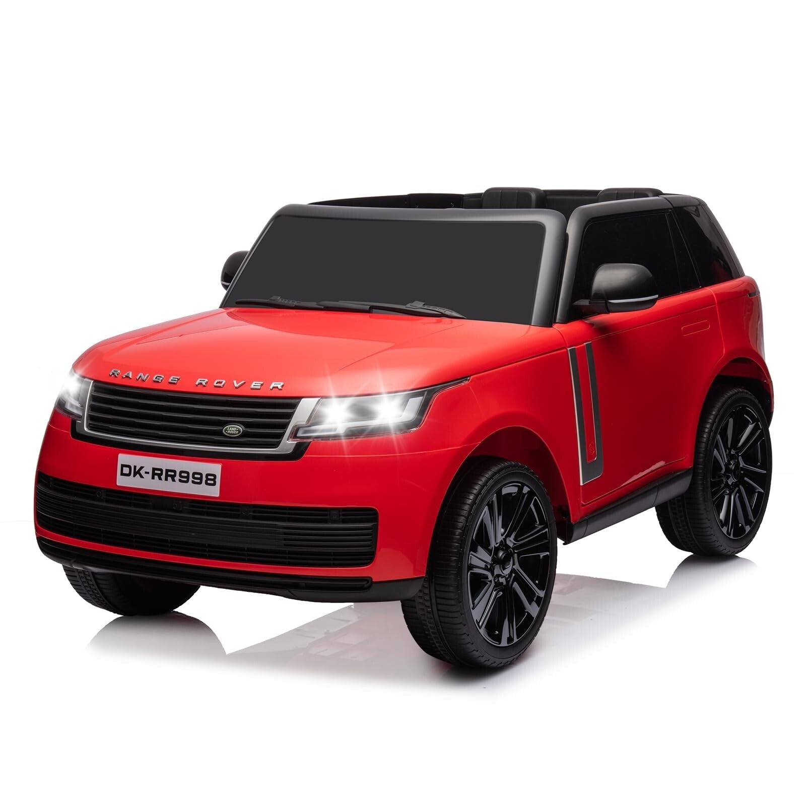 12V/24V Licensed Land Rover Red 2-Seater Ride-On Truck Car Toy with Remote Control Trend Times Variant 0