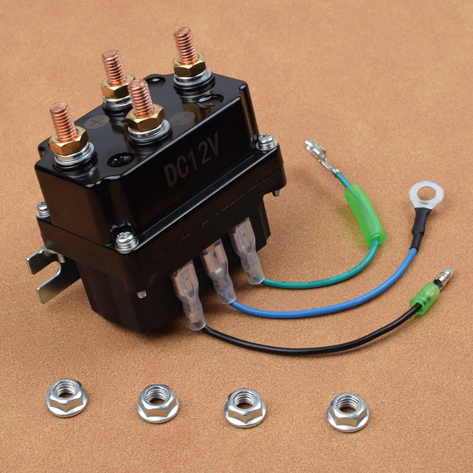 12V 250A Winch Solenoid Relay Contactor for ATV UTV Boat 5000-7000lbs Winch Trend Times 1