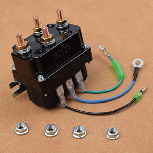 12V 250A Winch Solenoid Relay Contactor with 6 Protective Caps and Relay Thermal Protection Trend Times 1