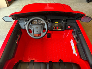 12V 3.7 MPH 2-Seater Licensed Land Rover Toy Car with Parent Remote Control Red Trend Times 5
