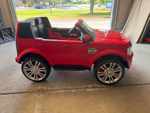 12V 3.7 MPH 2-Seater Licensed Land Rover Toy Car with Parent Remote Control Red Trend Times Variant 0