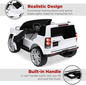 12V 3.7 MPH 2-Seater Licensed Land Rover Ride-On Car Toy with Parent Remote Control Trend Times 4