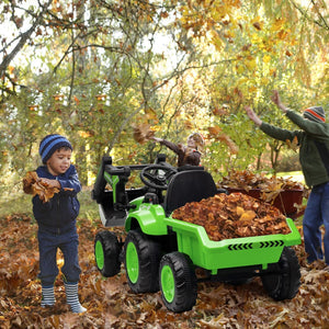 12V 3-in-1 Kids Electric Ride-On Excavator with Detachable Trailer Trend Times 7
