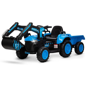 12V 3-in-1 Kids Electric Ride-On Excavator with Detachable Trailer Trend Times 8