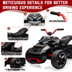 12V 3-Wheeler Ride-On Electric ATV Motorcycle Battery-Powered Vehicle Trend Times 10