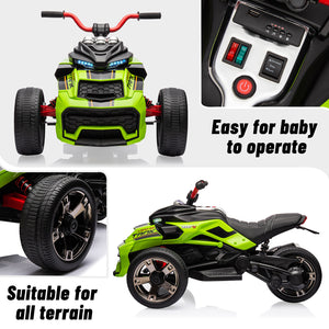 12V 3-Wheeler Ride-On Electric ATV Motorcycle Battery-Powered Vehicle Trend Times 21