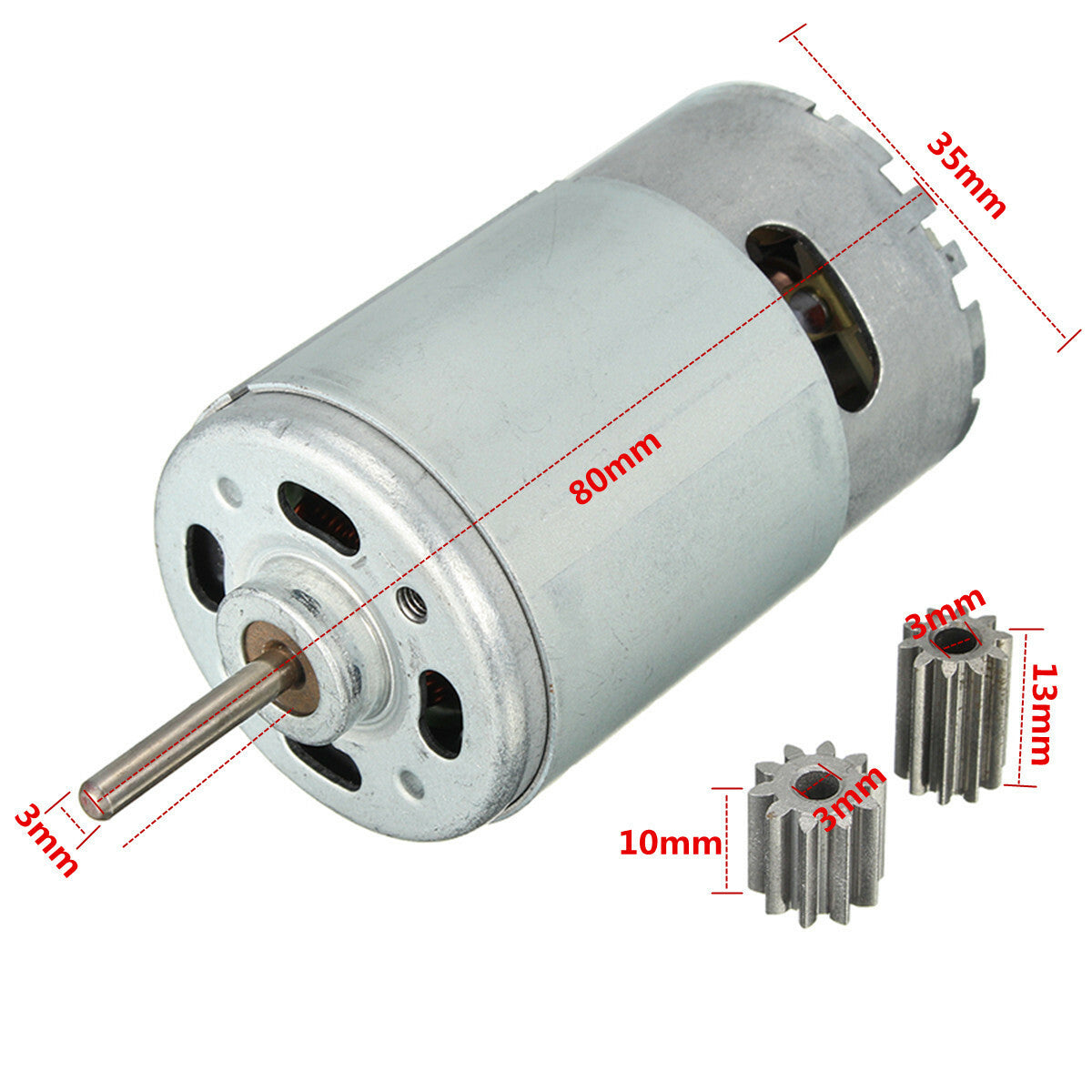 12V 30000RPM Electric Motor Gearbox with 2 Gears for Kids Ride-On Car Toy Parts Trend Times 1