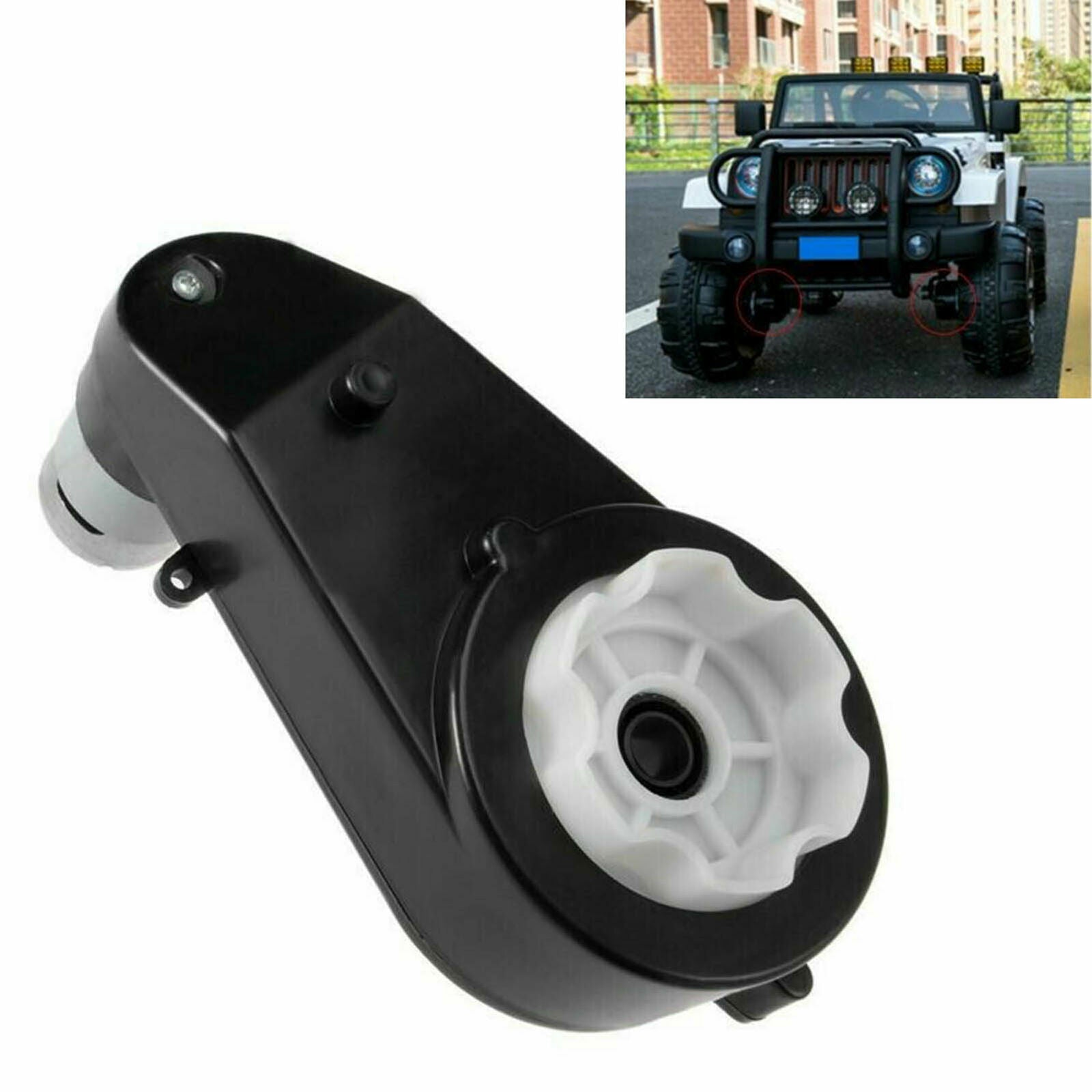 12V 30000RPM Electric Motor with Gearbox for Kids' Powered Ride-On Wheels Trend Times 1