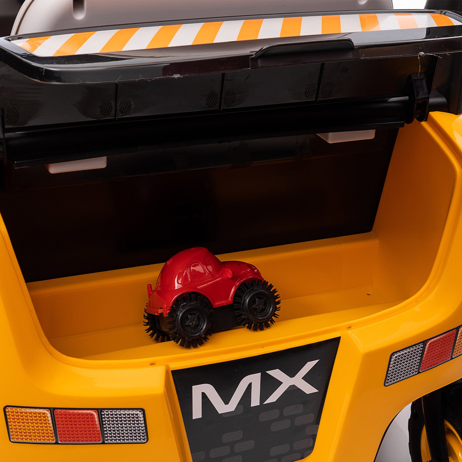 12V Kids Ride-On Forklift Car with 360° Rotation, Tent, and Liftable Fork Trend Times 10