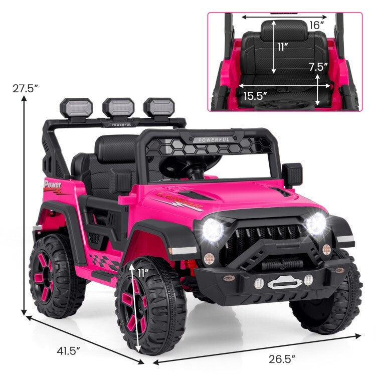 12V 4.5AH Battery Electric Kids Ride-On Truck Toy with 2.4G Remote Control and 3 Speeds Trend Times 5
