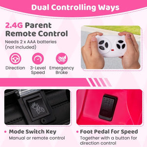 12V 4.5AH Battery Electric Kids Ride-On Truck Toy with 2.4G Remote Control and 3 Speeds Trend Times 7