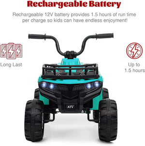 12V 4.5AH Rechargeable Battery-Powered Kids ATV 4 Wheeler Ride-On Car for Ages 3+ ASTM CPSIA Certified Trend Times 5