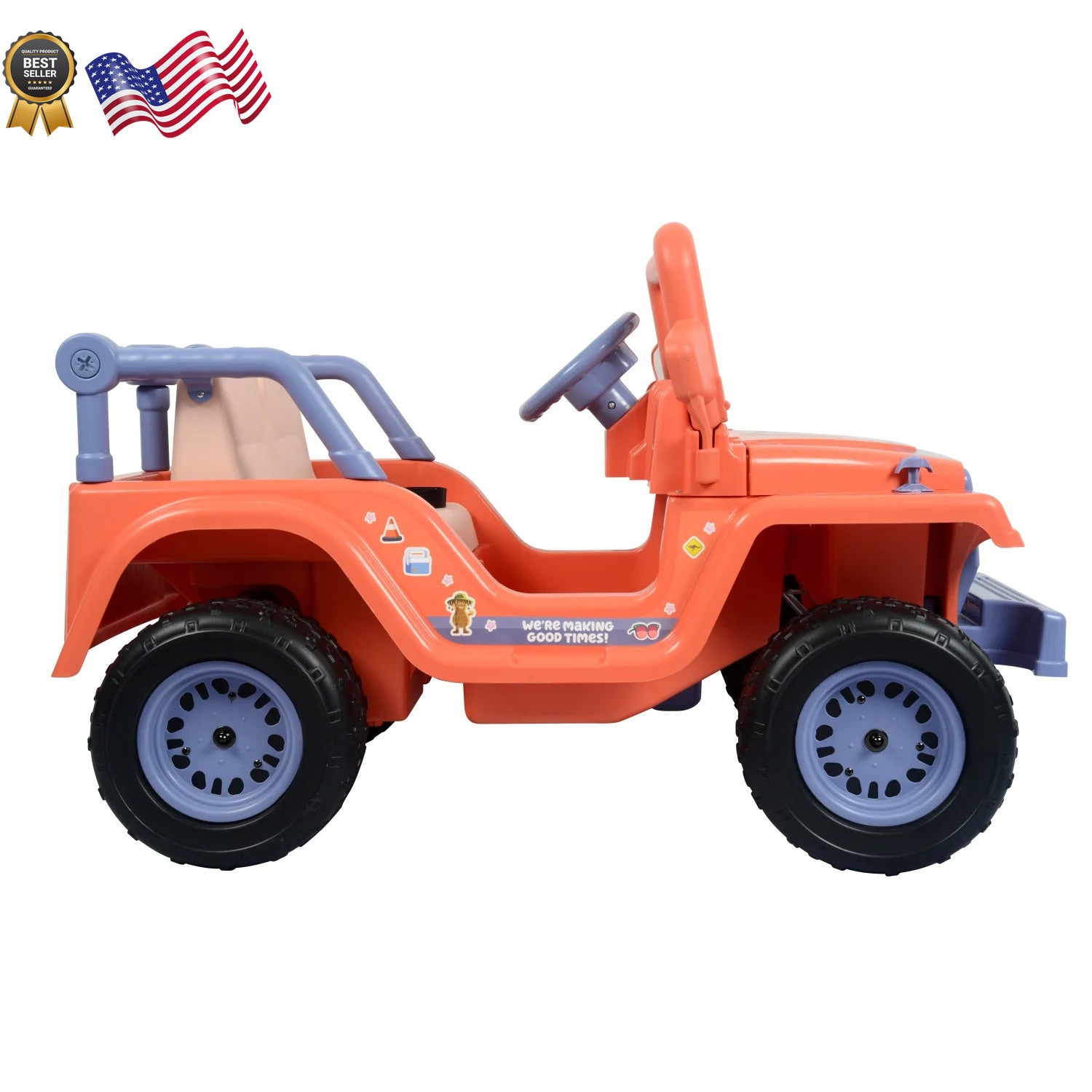 12V Battery-Powered 4-Wheeler Ride-On Car for Kids with Sound Effects Ages 3+ Trend Times 8