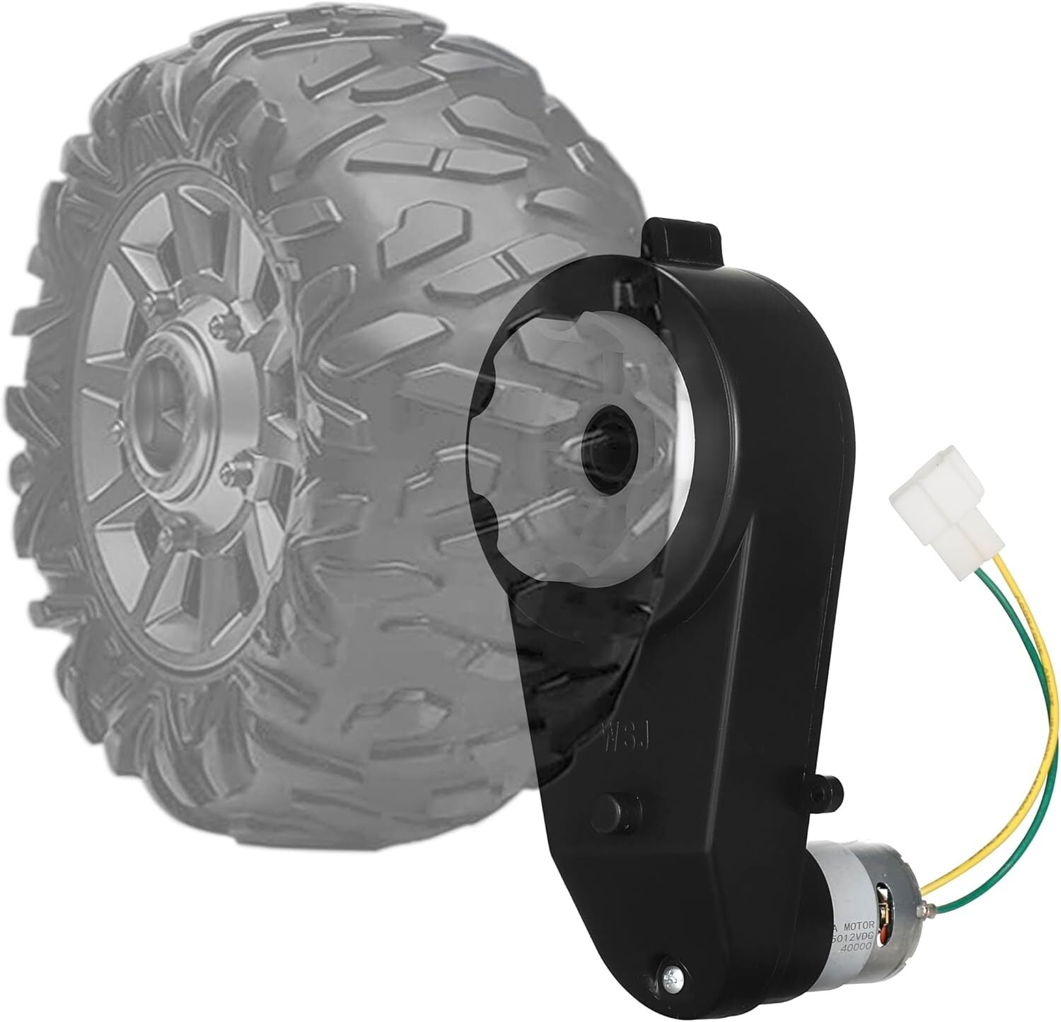 12V 40000RPM Electric Motor and Gearbox for Kids Ride-On Car 2-Pack Trend Times 3