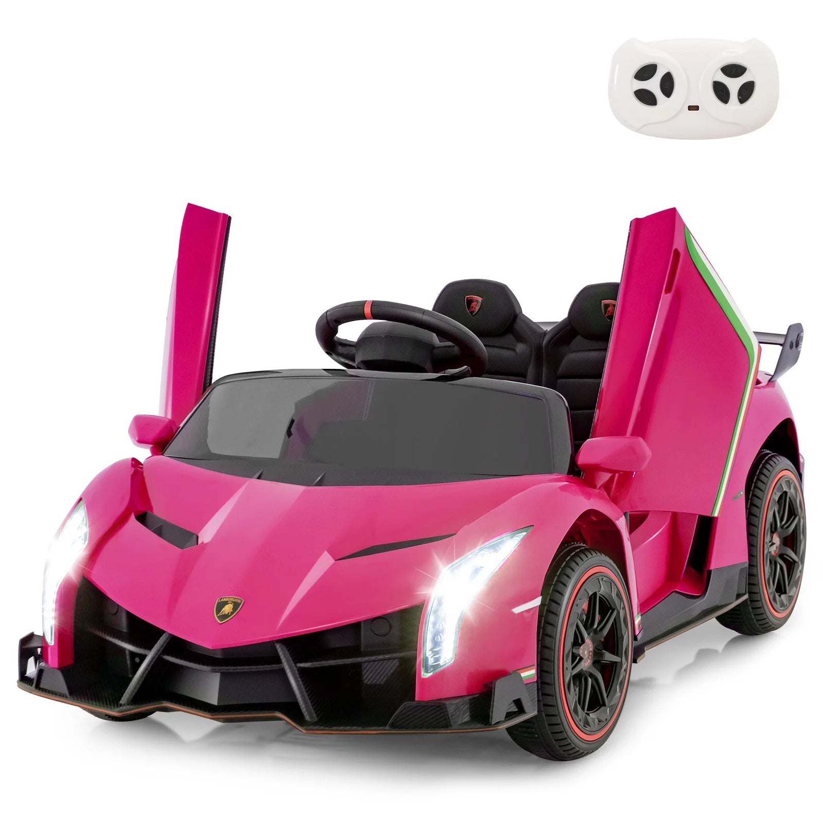 12V 4WD Kids Ride-On Car Licensed Lamborghini Veneno with Hydraulic Doors and Remote Control Trend Times 0
