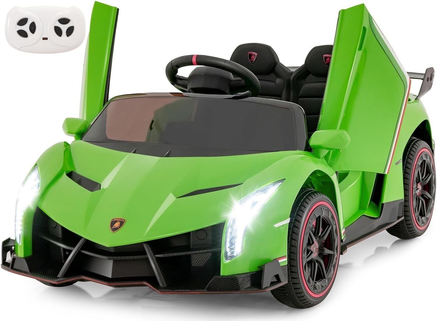 12V 4WD Kids Ride-On Car with Safety Features and Built-In Music Lamborghini Style Trend Times 2