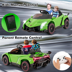 12V 4WD Kids Ride-On Car with Safety Features and Built-In Music Lamborghini Style Trend Times 8