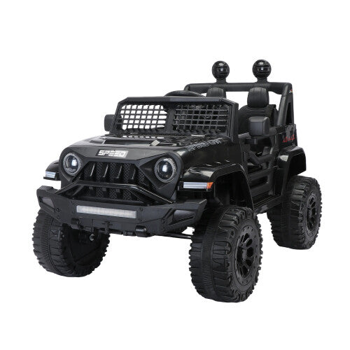 12V 7A Kids Electric Ride-On Car with Power Wheels, LED Lights, and 2.4G Remote Control Trend Times 0