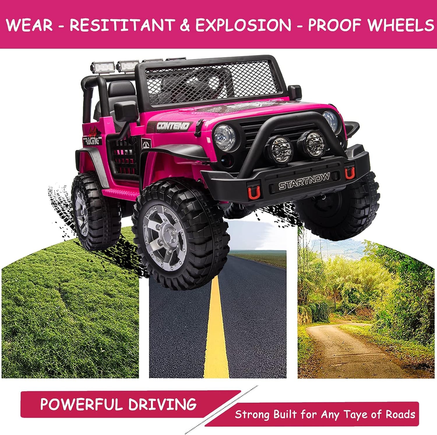 12V 7Ah 2-Seater Electric Ride-On Truck Car for Kids with Parent Remote Control Trend Times 6