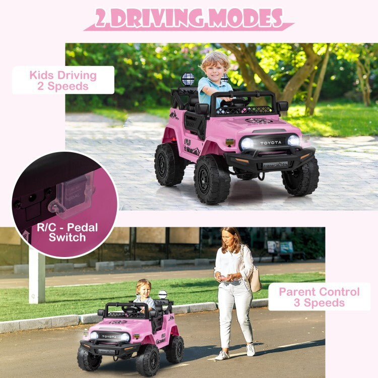 12V 7Ah Battery Licensed Toyota FJ Cruiser Electric Kids Remote Control Car Toy Trend Times 3