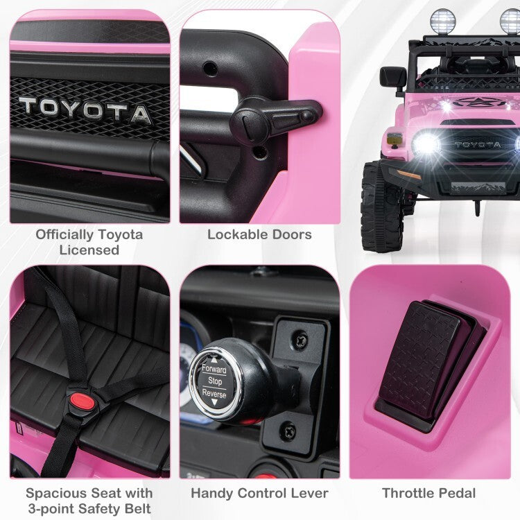 12V 7Ah Battery Licensed Toyota FJ Cruiser Electric Kids Remote Control Car Toy Trend Times 9