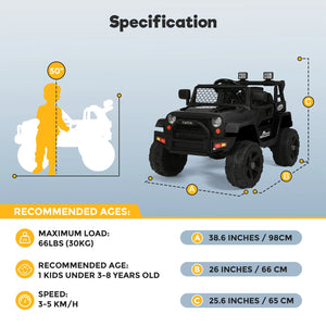 12V 7AH Battery-Powered Electric Ride-On Truck for Kids with 3 Speeds and Parental Control Trend Times 2