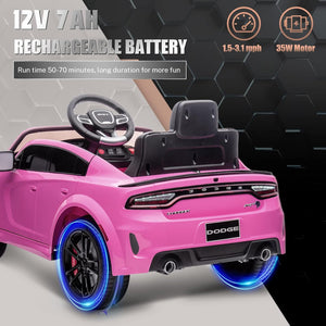 12V 7Ah Kids Electric Ride-On Car Licensed Dodge Charger SRT Hellcat with Battery Trend Times 2