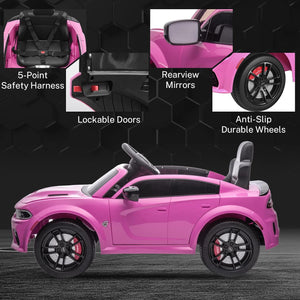 12V 7Ah Kids Electric Ride-On Car Licensed Dodge Charger SRT Hellcat with Battery Trend Times 5