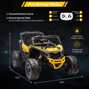 12V 7AH Electric Kids 4WD Off-Road Ride-On UTV Car with Remote Control for Boys and Girls Trend Times 18