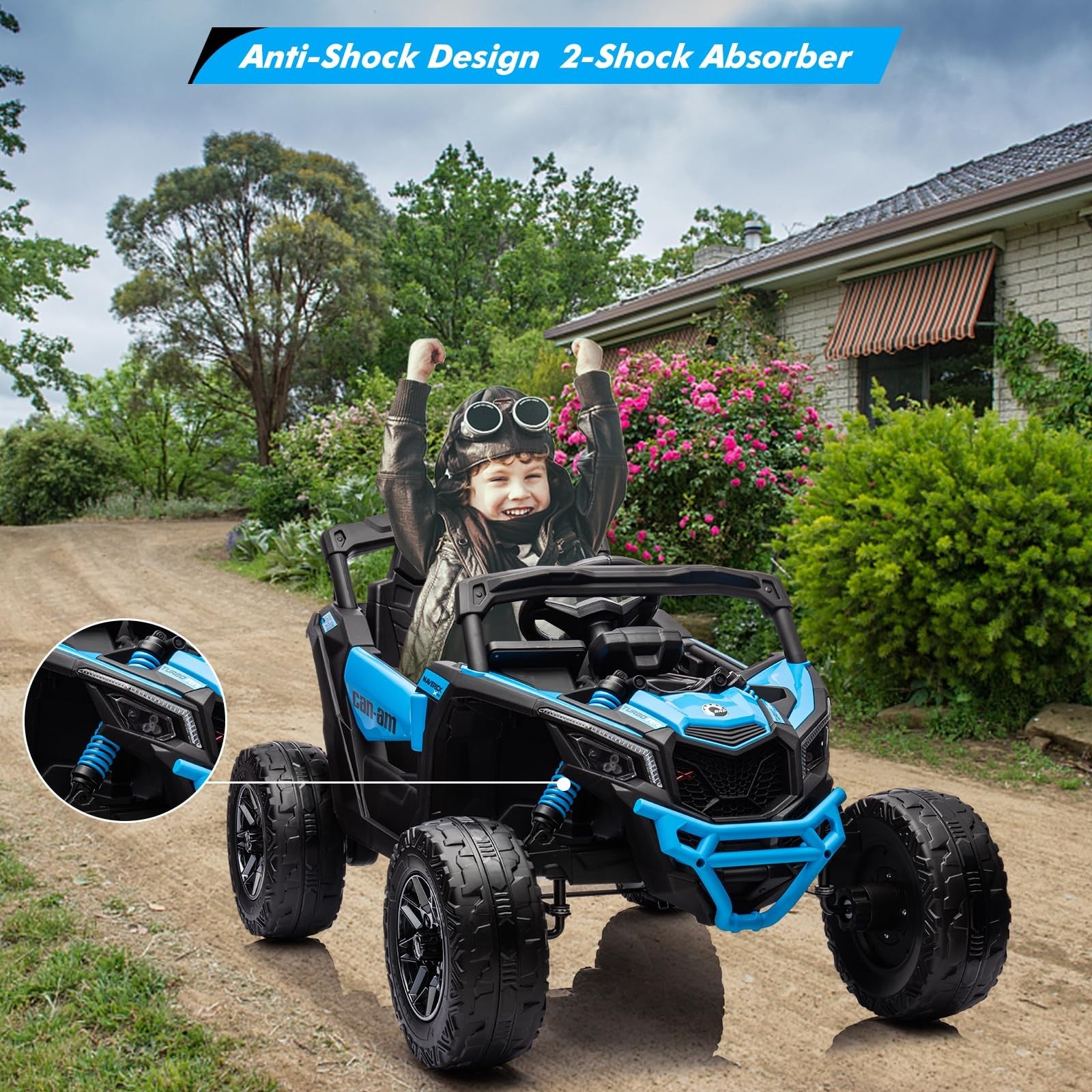 12V 7AH Electric Kids 4WD Off-Road Ride-On UTV Car with Remote Control for Boys and Girls Trend Times 24