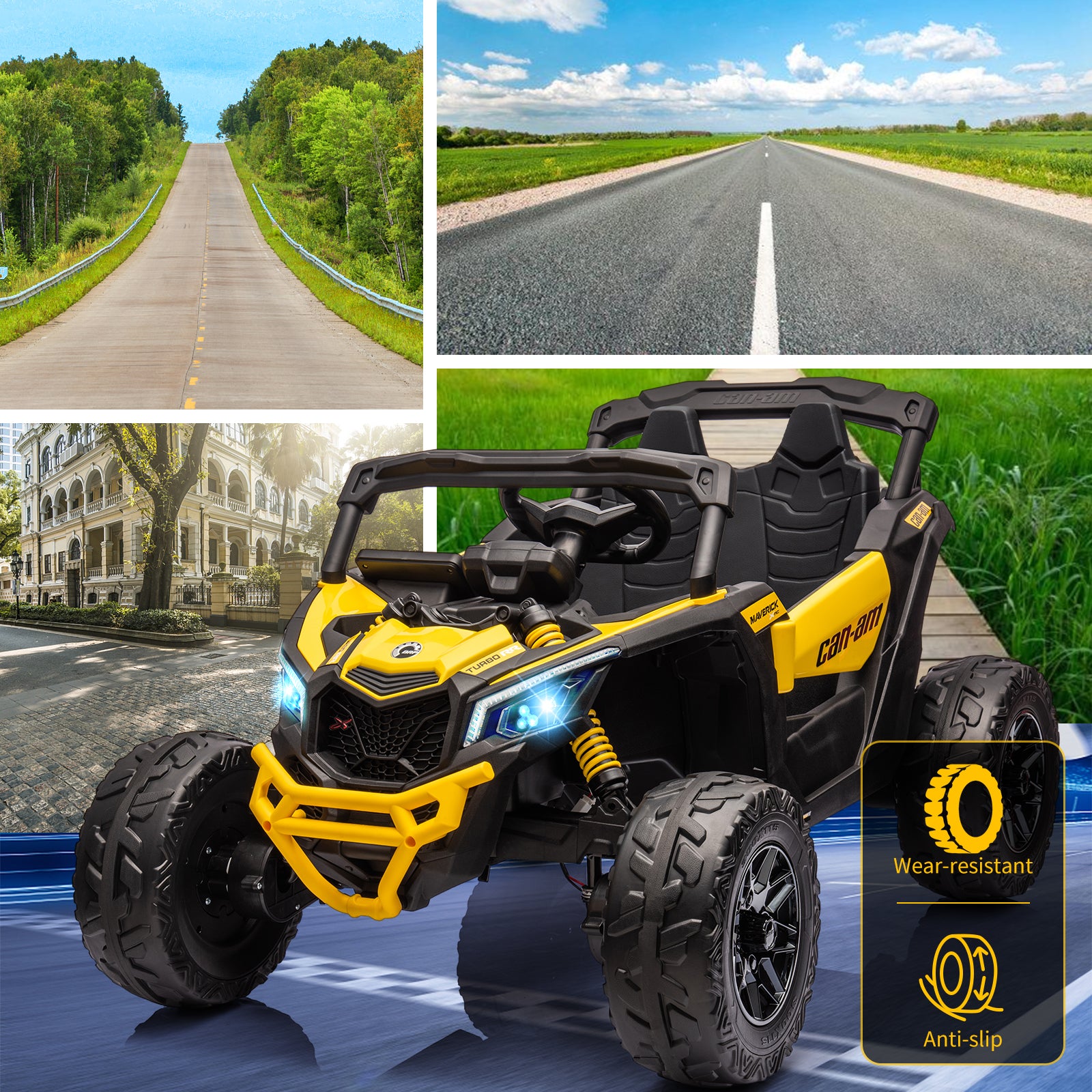 12V 7AH Electric Kids 4WD Off-Road Ride-On UTV Car with Remote Control for Boys and Girls Trend Times 4