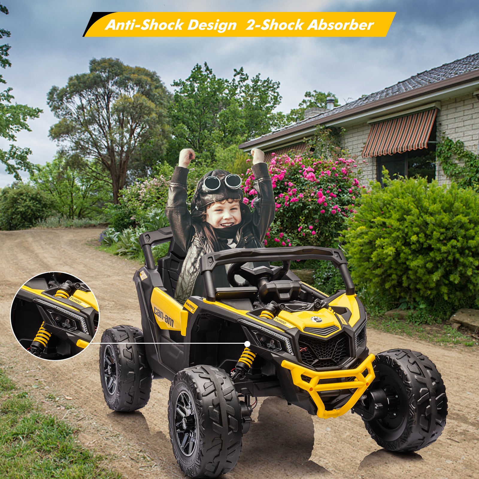 12V 7AH Electric Kids 4WD Off-Road Ride-On UTV Car with Remote Control for Boys and Girls Trend Times 5