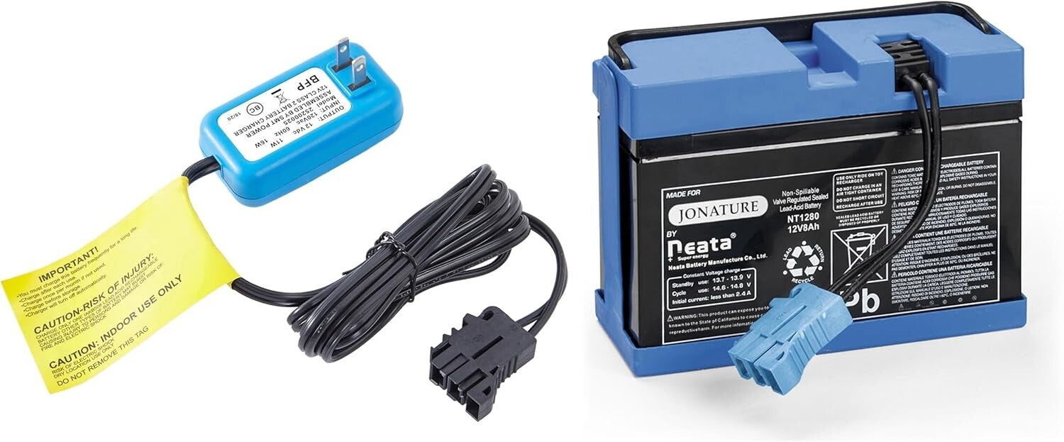 12V 8AH Rechargeable Battery with Charger Compatible for Peg Perego John Deere and Ducati Ride-On Toys Trend Times 2