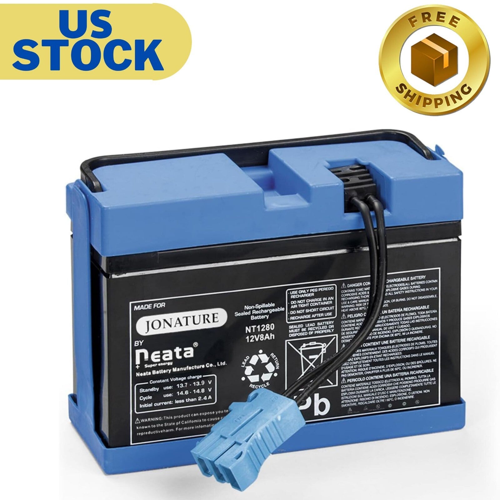 12V 8Ah Rechargeable Replacement Battery for Peg Perego John Deere Ground Force Tractor Trend Times 0