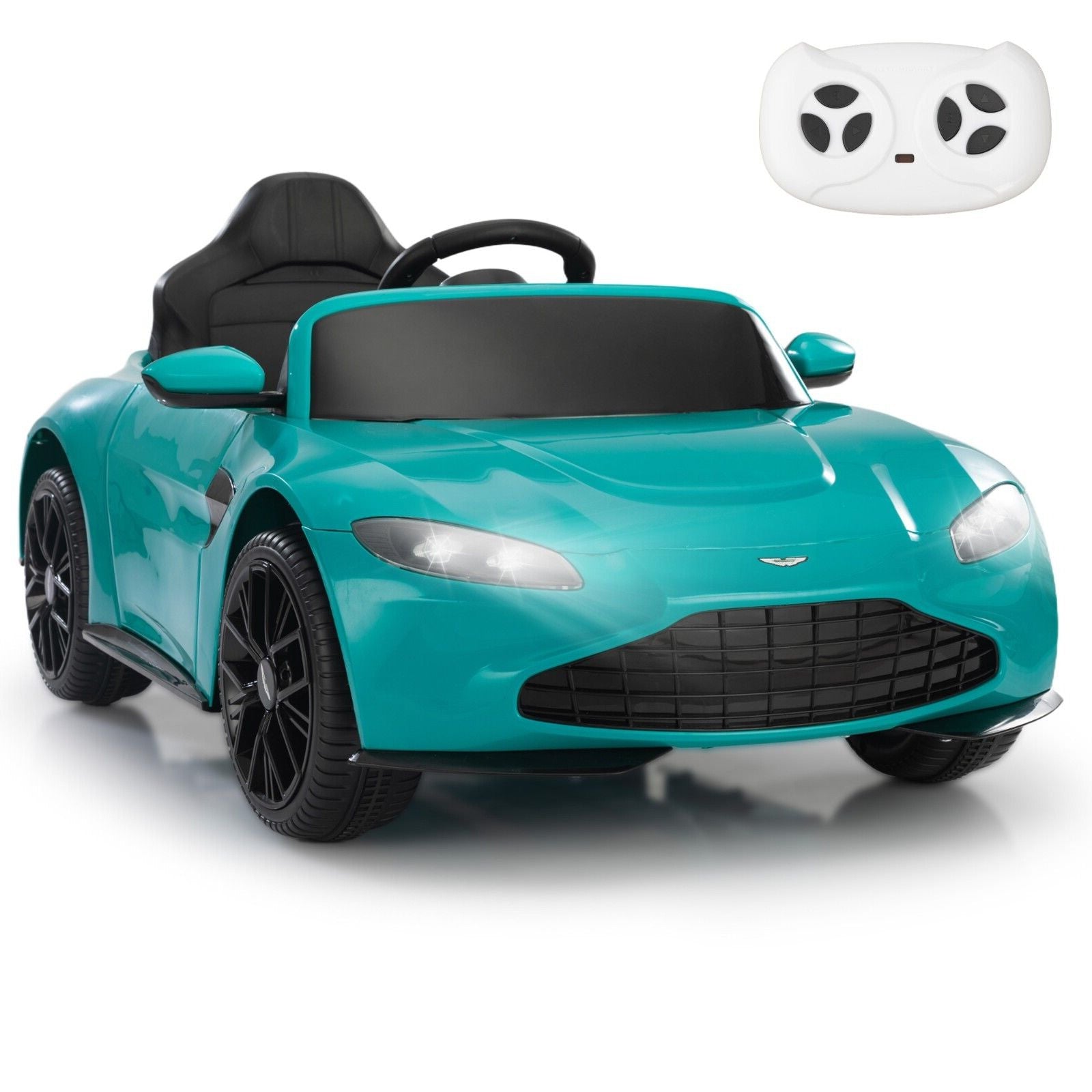 12V Licensed Aston Martin Electric Ride-On Car for Kids 3+ with Remote Control Trend Times 0