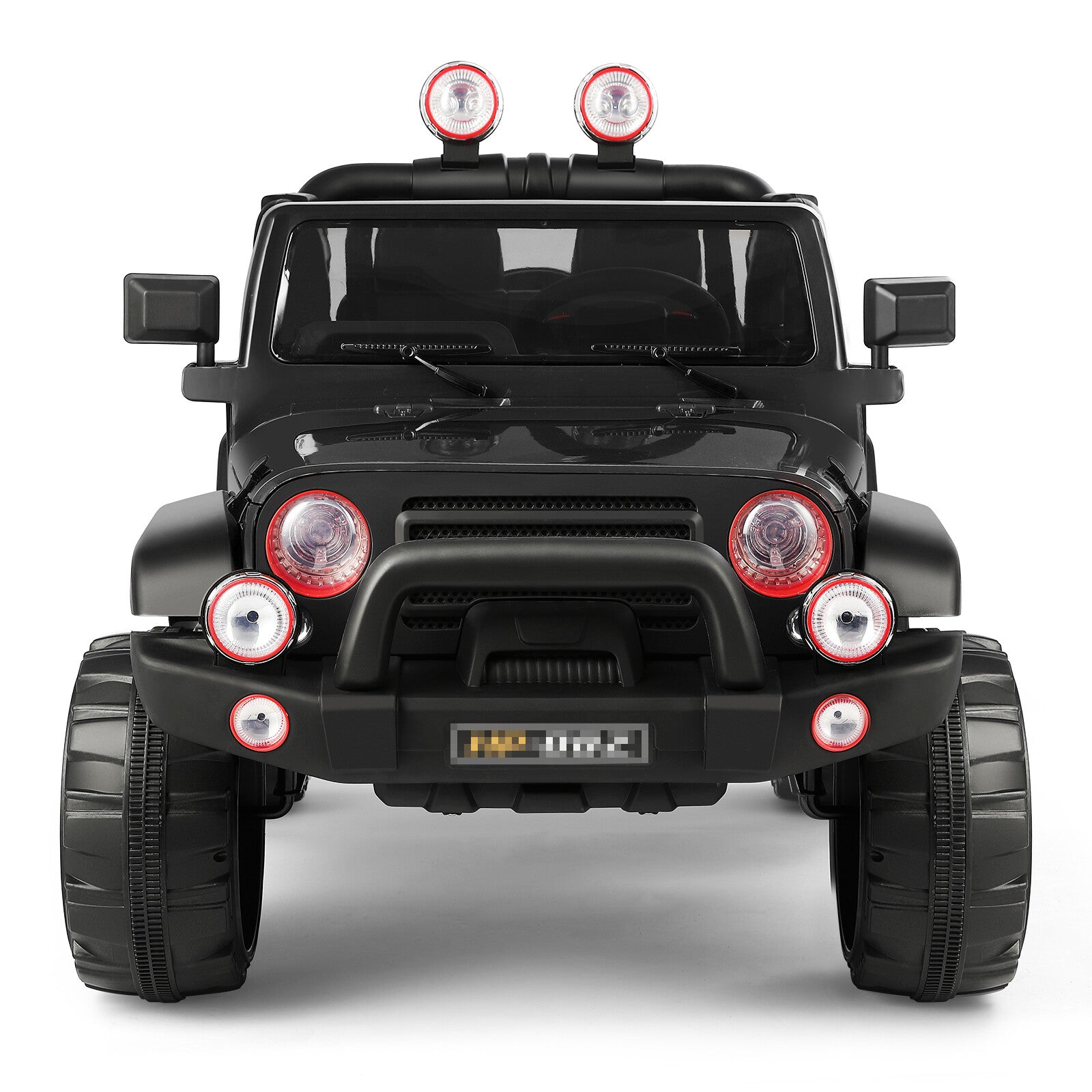 12V Battery Powered Kids Ride-On Truck with 3 Speeds, Remote Control, MP3, LED Lights, USB, and Black Cover Trend Times 14