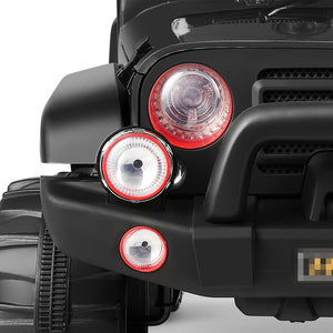 12V Battery Powered Kids Ride-On Truck with 3 Speeds, Remote Control, MP3, LED Lights, USB, and Black Cover Trend Times 23