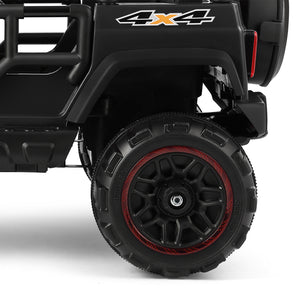 12V Black Kids Ride-On Truck Car Toy with MP3, LED Lights, RC Controller, and Battery Cover Trend Times 19