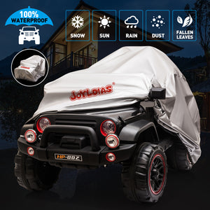 12V Black Kids Ride-On Truck Car Toy with MP3, LED Lights, RC Controller, and Battery Cover Trend Times 6
